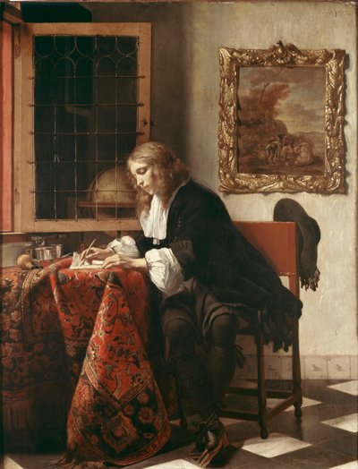 写一封信的人 作者 Gabriel Metsu
