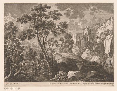 基督在约旦河受洗的风景画
基督生活场景风景画（系列名称） 作者 加布里埃尔·佩雷尔