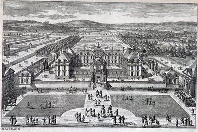 Parc Monceau：17 世纪后期 Perelle 的全景图 作者 加布里埃尔·佩雷尔