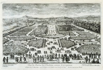 View of the Tuileries Garden as it is now - grav. by Perelle, end 17th century 作者 加布里埃尔·佩雷尔
