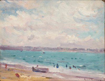 圣马洛的海滩》，1881-1935年 作者 加布里埃尔·汤普森