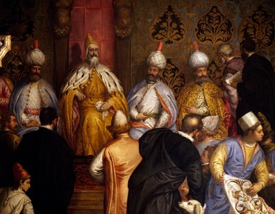 马里诺·格里马尼总督接待波斯大使 作者 加布里埃尔·卡利亚里（Gabriele Caliari）