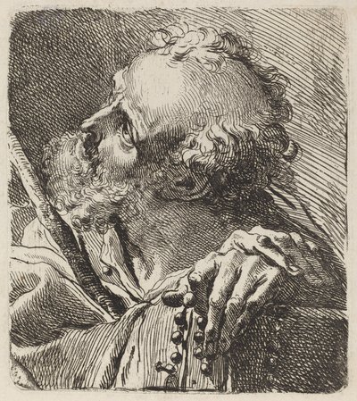 圣人半身像 作者 加埃塔诺·甘多尔菲（Gaetano Gandolfi）