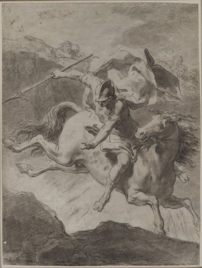 马库斯·库蒂乌斯（Marcus Curtius）逝世，1799年。 作者 加埃塔诺·甘多尔菲（Gaetano Gandolfi）