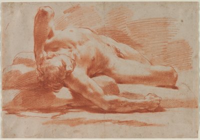 躺着的男性裸体 作者 Gaetano Gandolfi