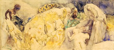 麦琪的崇拜 作者 加埃塔诺·普雷维亚蒂（Gaetano Previati）