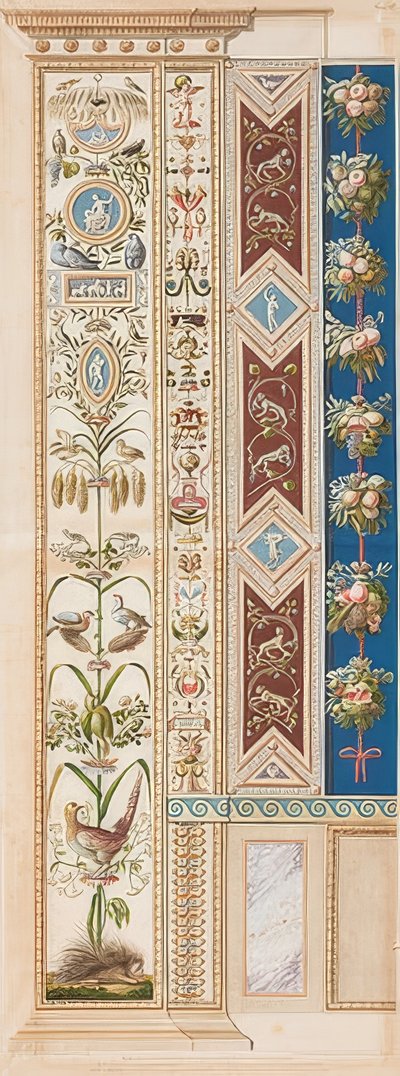 Pilaster Loggia XI（豪猪装饰品） 作者 盖塔诺·萨沃雷利（Gaetano Savorelli）