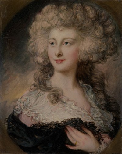 安妮·伊丽莎白·乔姆利（Anne Elizabeth Cholmley）1769-1788，后来的夫人穆尔格雷夫（Mulgrave）。 作者 盖恩斯伯勒·杜邦