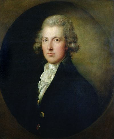 威廉·皮特的肖像年轻（1759-1806） 作者 Gainsborough Dupont