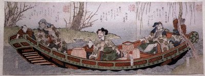 仙台组三联画。蜀国三杰，约1818-30（木版画） 作者 加古提·春信