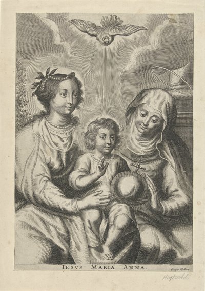安娜·特·德里恩 Iesus Maria Anna（物体上的标题） 作者 加斯帕·于布雷希茨