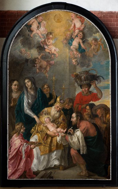 教区教堂（Parochiekerk Sint-Andries）。内部。绘画。割礼。 作者 加斯帕·德·克雷耶