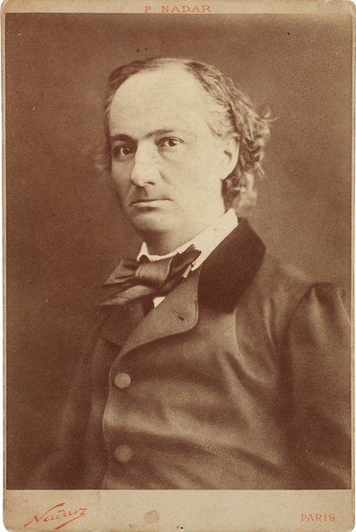 查尔斯-波德莱尔的肖像，1821-1867，约1855年。 作者 加斯帕德·费利克斯·纳达尔