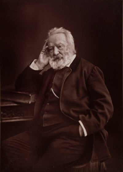 维克多-雨果1802-1885年的画像，1878年。 作者 Gaspard Félix Nadar