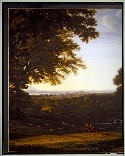 意大利田园风光，细节，日期不详 作者 加斯帕德·普桑·杜格（Gaspard Poussin Dughet）