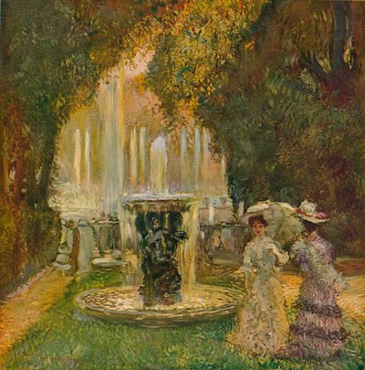 凡尔赛大水域LAllee DEau，c1908 作者 加斯顿·拉·Touche