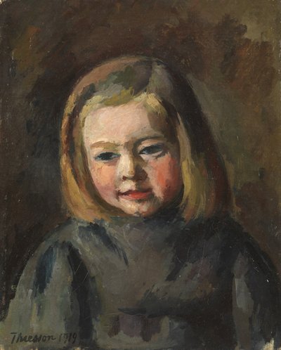 1919年的一个小女孩的头 作者 Gaston Thiesson