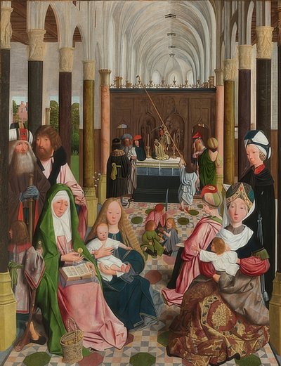 神圣的血缘关系。约于1495年 作者 Geertgen Tot Sint Jans