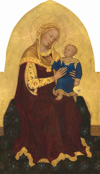 圣母玛利亚和圣婴加冕 作者 Gentile da Fabriano