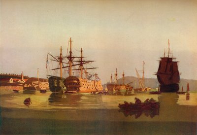 HMS Revenge和法国奖状Hulk"，约1850年。1930 作者 杰弗里·斯奈德·加尼尔
