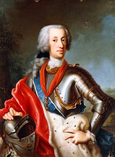 Portrait of Karl Albrecht Wittelsbach, standing, three-quarter length, wearing ceremonial dress (oil on canvas) 作者 乔治（圈子）Desmarees
