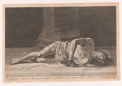 基督在人间
O inmensa pietas per quem omnia stant cadit ne cadas iacet ut surgas moritur ut vivas（物上标题） 作者 约翰·海因里希·舍恩菲尔德