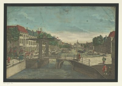 海牙 Bierkade 的景观 作者 Georg Balthasar Probst (可能)