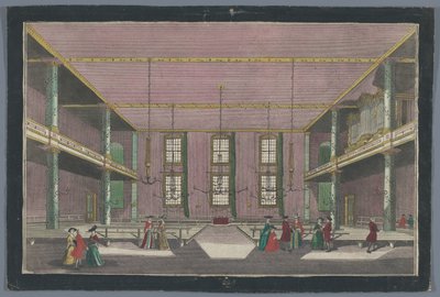 泽伊斯特兄弟会教堂内景
Versammlungs-Platz der Bruder-Gemeinde zu Zeyst von Innen 作者 无名氏