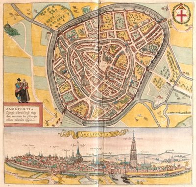荷兰阿姆斯福特（Amersfoort）--载于格奥尔格-布劳恩（Georg Braun）1617 年创作的《地球公民》（Civitates Orbis Terrarum），科隆 作者 乔治·布劳恩