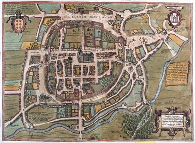 葡萄牙布拉加 - 格奥尔格-布劳恩（Georg Braun）1617 年创作的《地平线上的城市》（Civitates Orbis Terrarum），科隆 作者 Georg Braun
