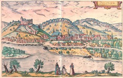 斯洛伐克布拉迪斯拉发 - 格奥尔格-布劳恩（Georg Braun）1617 年创作的 "Civitates Orbis Terrarum"，科隆 作者 Georg Braun