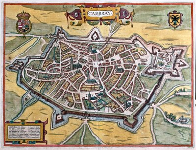法国康布雷 - 格奥尔格-布劳恩（Georg Braun）1617 年创作的 "Civitates Orbis Terrarum"，科隆 作者 乔治·布劳恩