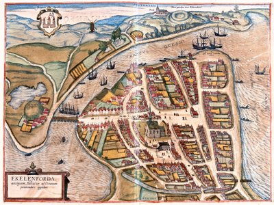 德国埃肯福德 - 格奥尔格-布劳恩（Georg Braun）1617 年创作的《地球公民》（Civitates Orbis Terrarum）中，科隆 作者 乔治·布劳恩