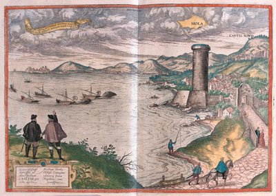 意大利巴里的莫拉（Mola of Bari）--载于格奥尔格-布劳恩（Georg Braun）1617 年创作的《地球上的公民》（Civitates Orbis Terrarum），科隆 作者 乔治·布劳恩