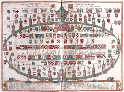 比利时蒙斯 - 格奥尔格-布劳恩（Georg Braun）1617 年创作的 "Civitates Orbis Terrarum"，科隆 作者 乔治·布劳恩