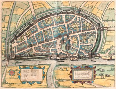 德国诺伊斯 - 格奥尔格-布劳恩 1617 年在科隆创作的 "Civitates Orbis Terrarum "中的作品 作者 乔治·布劳恩