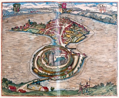 德国拉茨堡 - 格奥尔格-布劳恩（Georg Braun）1617 年创作的《地球公民》（Civitates Orbis Terrarum）中，科隆 作者 乔治·布劳恩