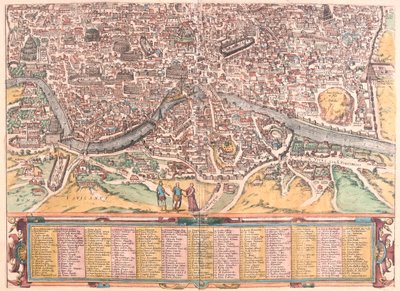 意大利罗马--载于格奥尔格-布劳恩 1617 年创作的《Civitates Orbis Terrarum》，科隆 作者 乔治·布劳恩