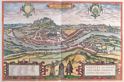 德国萨尔茨堡 - 格奥尔格-布劳恩（Georg Braun）1617 年创作的 "Civitates Orbis Terrarum"，科隆 作者 乔治·布劳恩