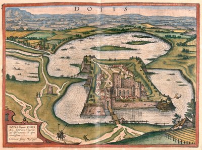 匈牙利塔塔--载于格奥尔格-布劳恩所著的《Civitates Orbis Terrarum》，科隆，1617 年 作者 乔治·布劳恩