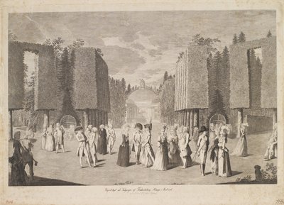 1786 年在弗里德里希斯贝格豪格入口处拍摄的远景 作者 乔治基督教学校