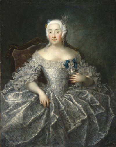 伯爵夫人瓦瓦拉·阿列克谢耶夫娜·谢列梅捷娃的肖像1711-1767，1746 作者 乔治·克里斯托夫·格罗斯（Georg Christoph Grooth）