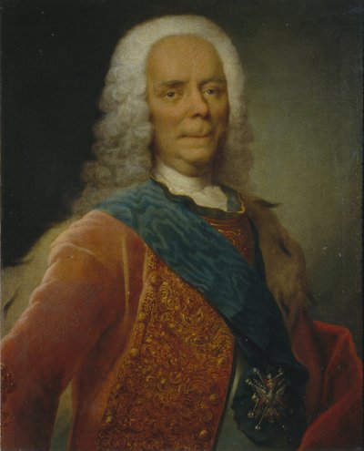 瓦西里·弗拉基米罗维奇·多尔哥鲁科夫王子的画像1667-1746年，1746年之前 作者 Georg Christoph Grooth