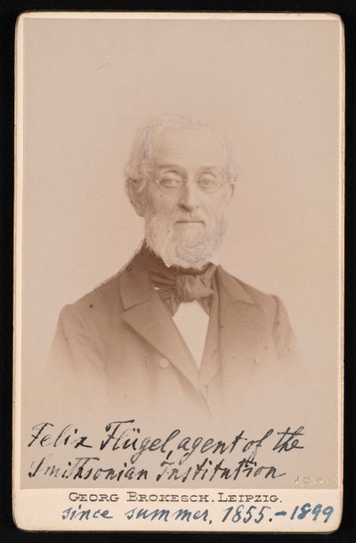费利克斯-弗卢格尔的肖像 1820-1904年，1894年。 作者 乔治·康拉德·阿道夫·布罗克施