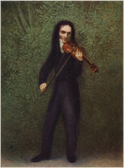 Niccolo Paganini的肖像 作者 Georg Friedrich Kersting