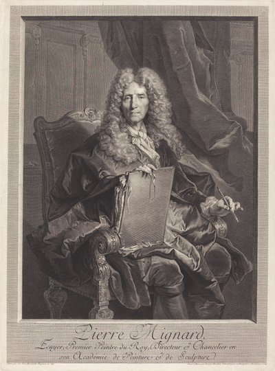 Pierre Mignard 作者 格奥尔格·弗里德里希·施密特 (Georg Friedrich Schmidt) 在 Hyacinthe Rigaud 之后