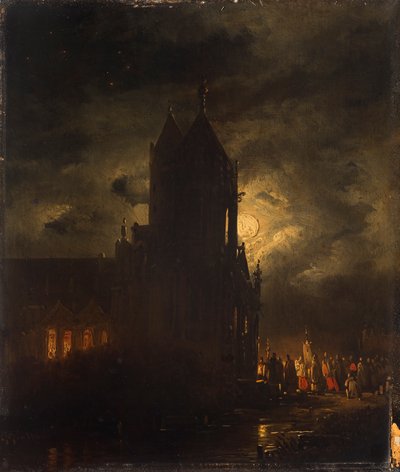 夜间游行 作者 乔治·吉利斯·范·哈嫩（Georg Gillis van Haanen）