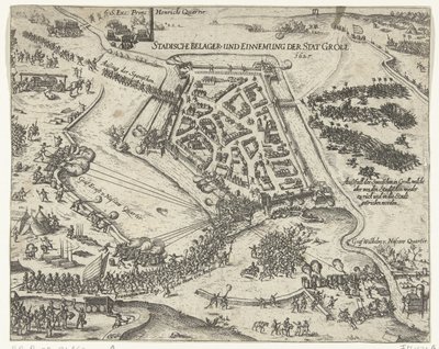 格罗尔之围》，弗雷德里克-亨利，1627 年
Stadische belager- und einnemung der stat Groll.1627（标题见实物） 作者 乔治·凯勒