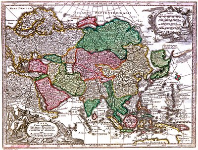 亚洲地图 作者 乔治·马修·塞特
