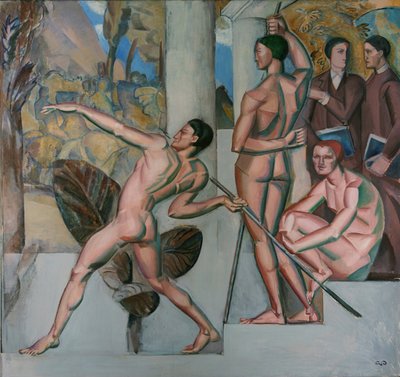 在Corpore sano中的男士sana健康身体中的健康思维，1912年 作者 乔治·保利